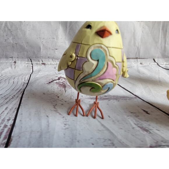 Jim Shore Chickens Easter Spring Chick Egg Heartwood Creek Edition Set 3 Chicks - Picture 13 of 13